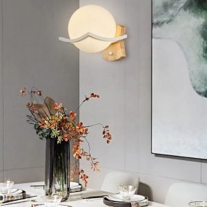 Indoor Modern Wooden Wall Lamp