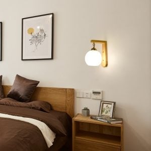 Indoor Modern Wooden Wall Lamp