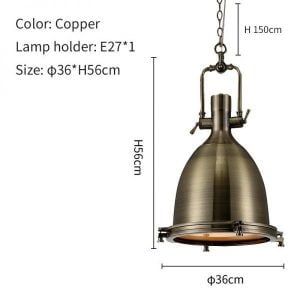 Industrial Country Metal Pendant Light