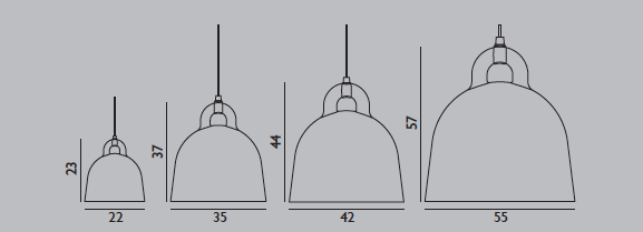 Lampa wisząca dzwonowa