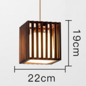 CUBIC Wooden Pendant Light
