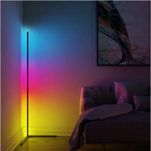 Regulowana lampa podłogowa RGB