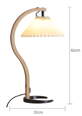 Vintage korrugert bordlampe