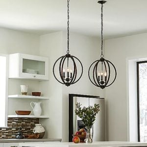 Globe Cage Candlestick Chandelier