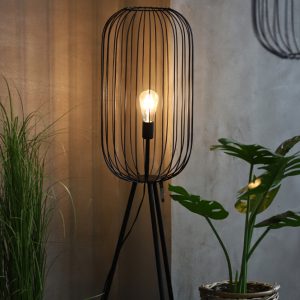 Stripe Cage Floor Lamp