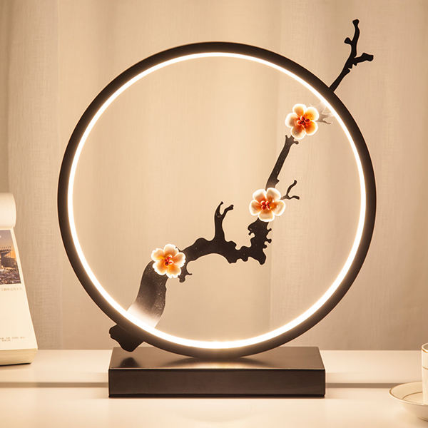 Artistic Led Ring Table Lamp Simig, Ring Table Lamp Led